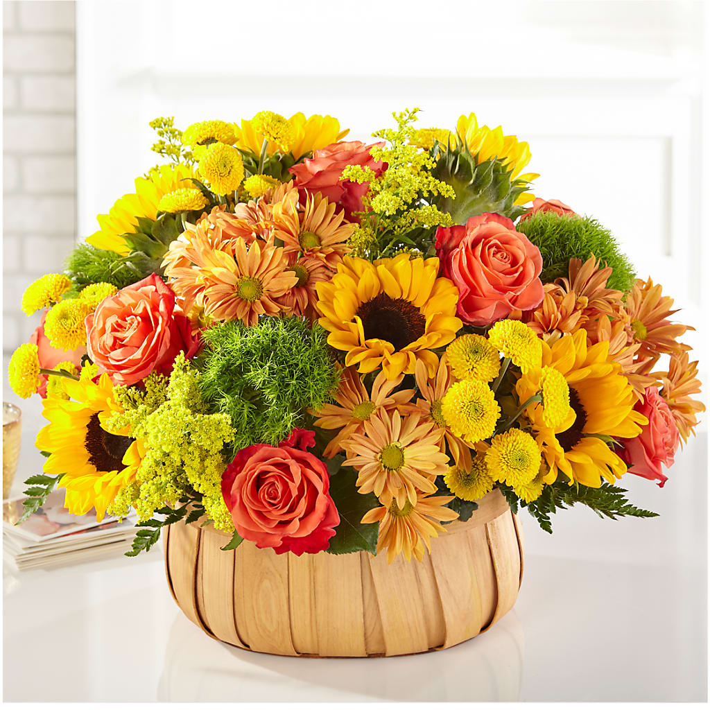 Harvest Sunflower Basket – AMELIA'S FLOWERS, Naples FL