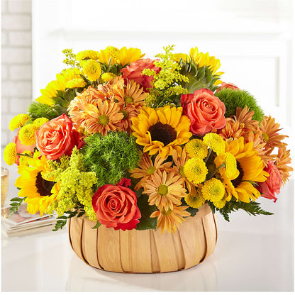 Harvest Sunflower Basket – AMELIA'S FLOWERS, Naples FL
