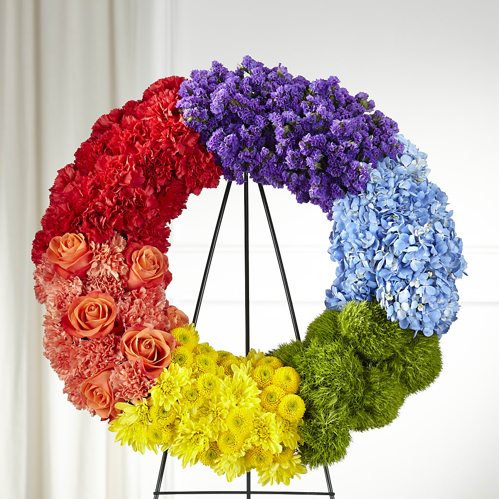Circle of Love Wreath – AMELIA'S FLOWERS, Naples FL