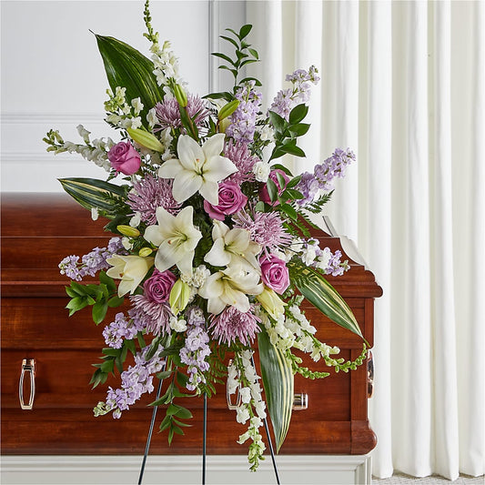 Grateful Hearts Standing Spray – AMELIA'S FLOWERS, Naples FL
