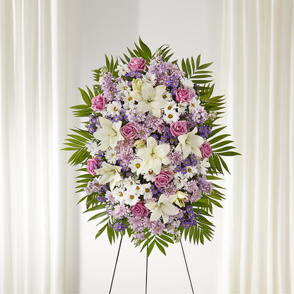 Surrounded by Love Standing Spray – AMELIA'S FLOWERS, Naples FL