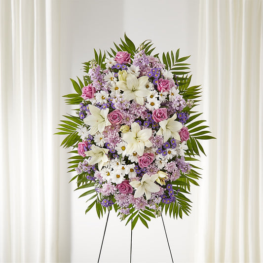 Surrounded by Love Standing Spray – AMELIA'S FLOWERS, Naples FL