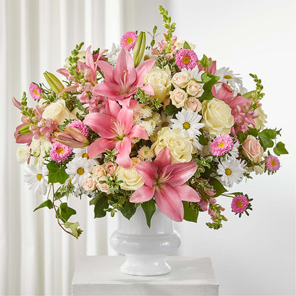 Empathetic Blooms Urn Arrangement – AMELIA'S FLOWERS, Naples FL