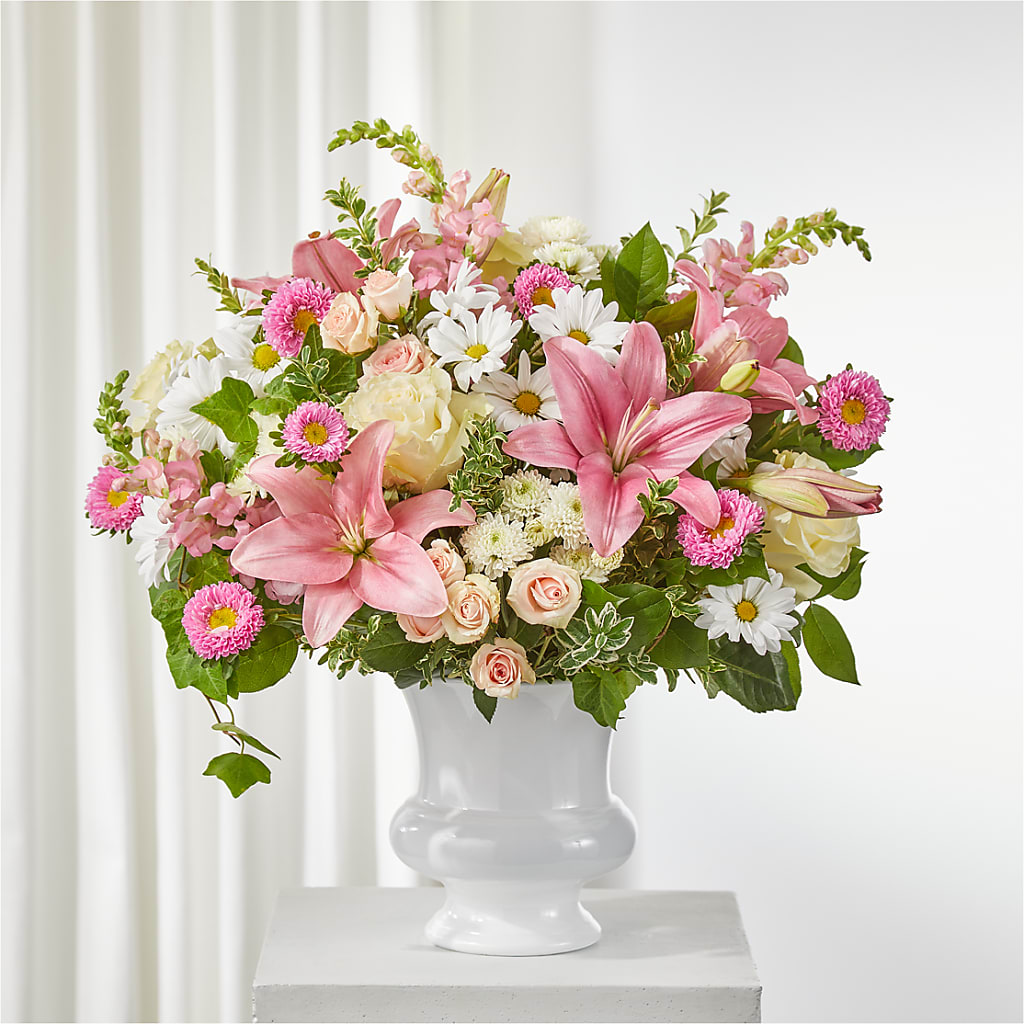 Empathetic Blooms Urn Arrangement – AMELIA'S FLOWERS, Naples FL