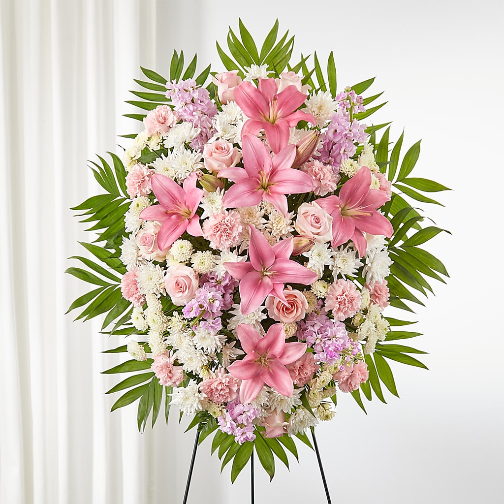 Offering Solace Standing Spray – AMELIA'S FLOWERS, Naples FL