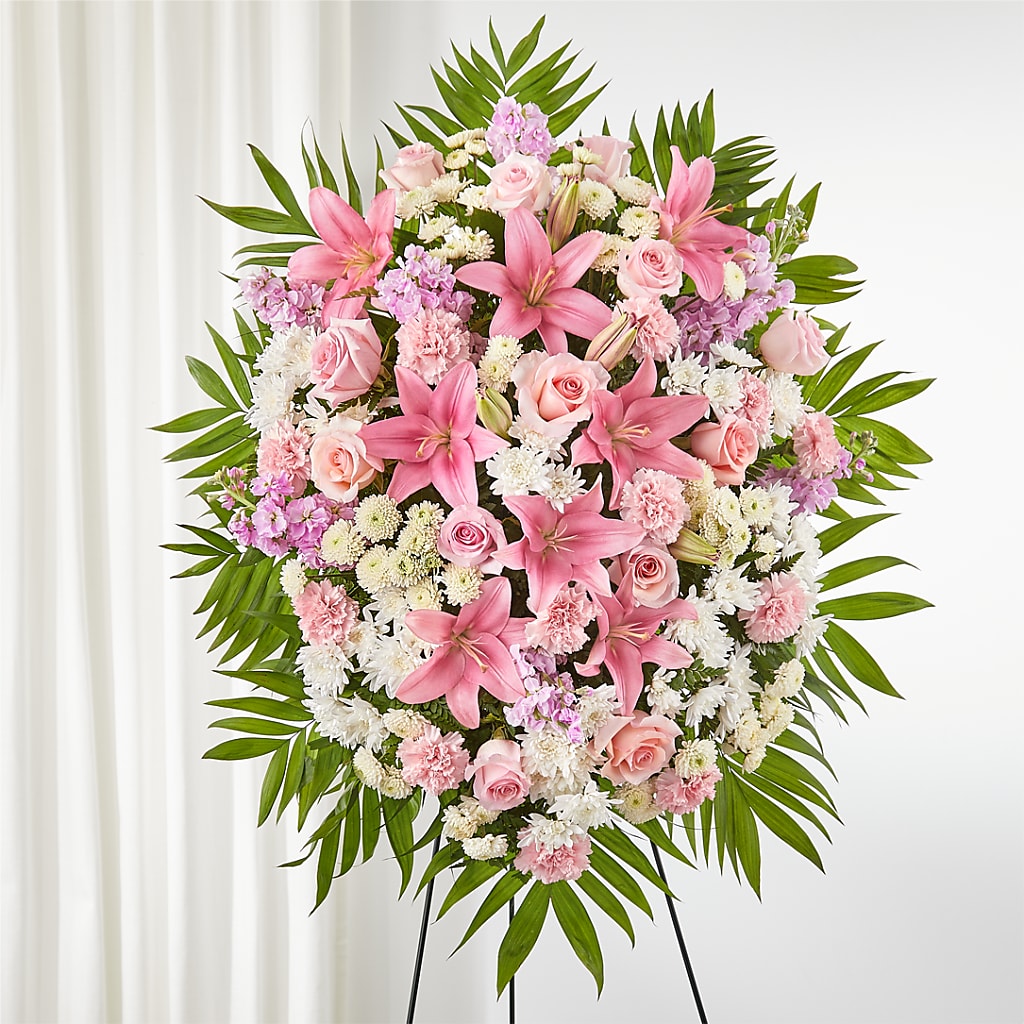 Offering Solace Standing Spray – AMELIA'S FLOWERS, Naples FL