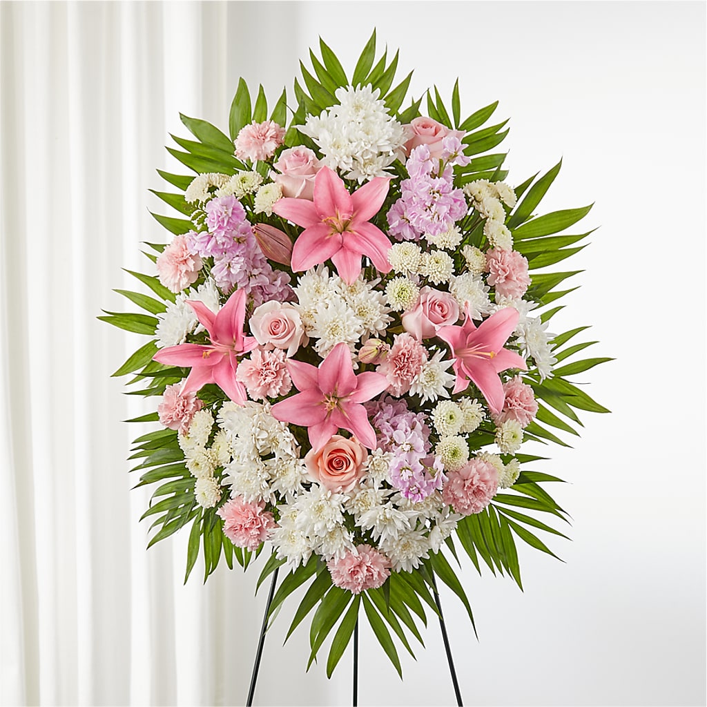 Offering Solace Standing Spray – AMELIA'S FLOWERS, Naples FL