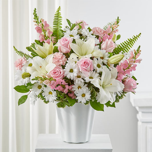Soft Touch Tabletop Basket – AMELIA'S FLOWERS, Naples FL