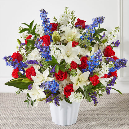 Consoled Floor Basket – AMELIA'S FLOWERS, Naples FL