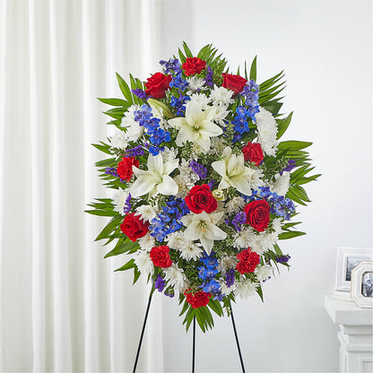 Cherished Service Standing Spray – AMELIA'S FLOWERS, Naples FL