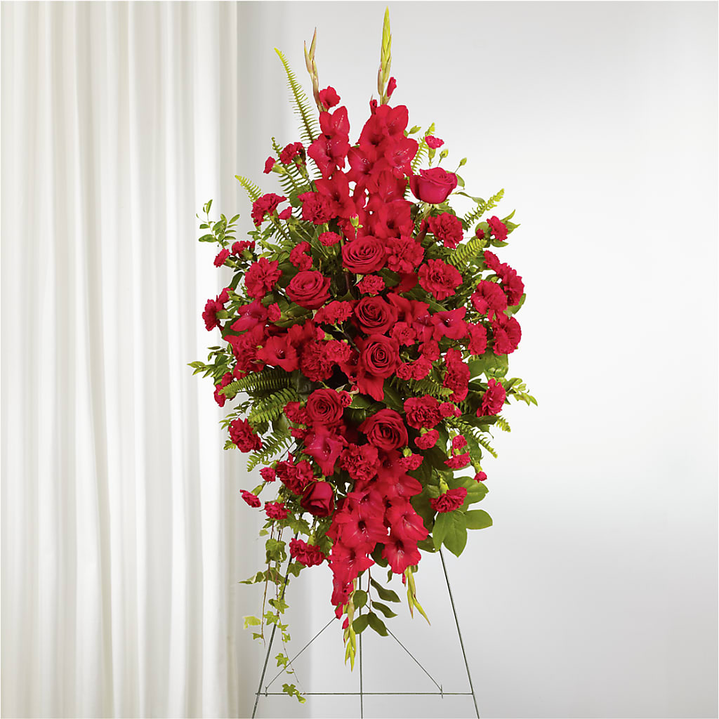 From the Heart Standing Spray – AMELIA'S FLOWERS, Naples FL