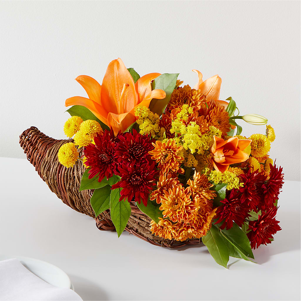 Bouquet of Blessings Cornucopia – AMELIA'S FLOWERS, Naples FL