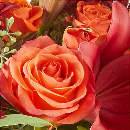 Crimson Leaves Bouquet – AMELIA'S FLOWERS, Naples FL