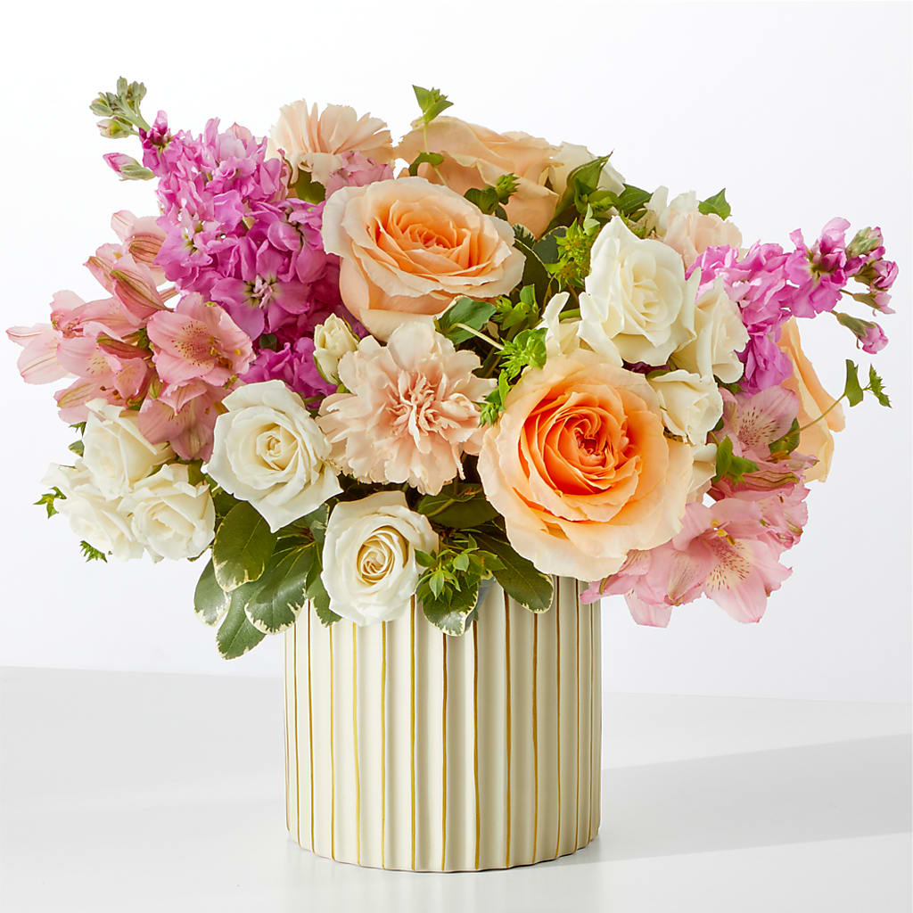 Paradise Bouquet with Ivory Vase – AMELIA'S FLOWERS, Naples FL