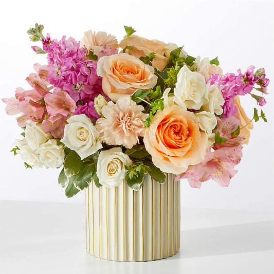 Paradise Bouquet with Ivory Vase – AMELIA'S FLOWERS, Naples FL