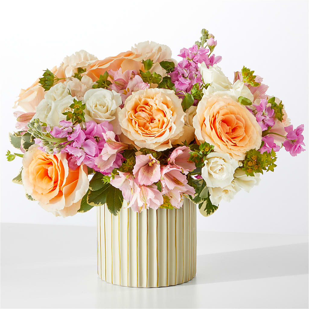 Paradise Bouquet with Ivory Vase – AMELIA'S FLOWERS, Naples FL