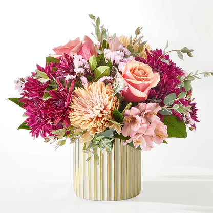 Berry Cobbler Bouquet with Ivory Vase – AMELIA'S FLOWERS, Naples FL