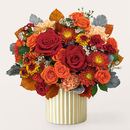 Merlot Bouquet with Ivory Vase – AMELIA'S FLOWERS, Naples FL