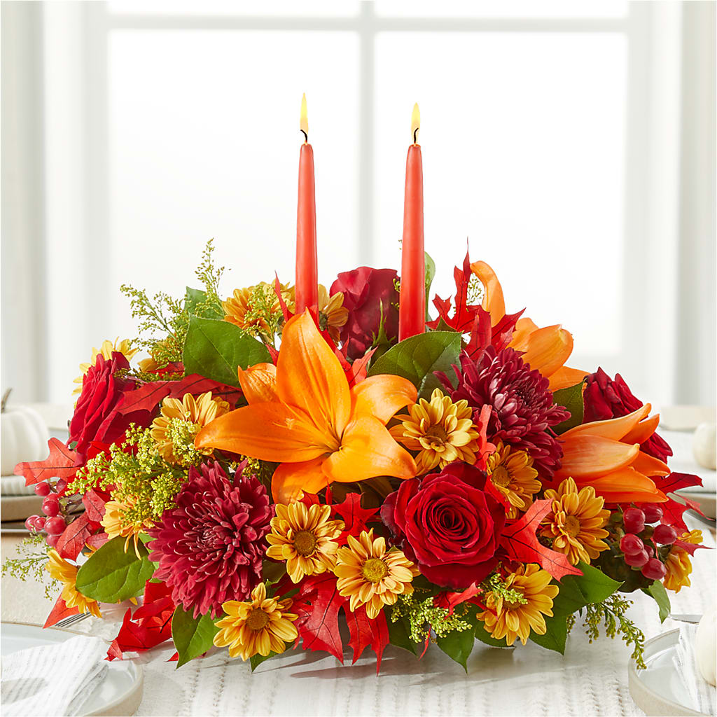 Autumn's Embrace Centerpiece – AMELIA'S FLOWERS, Naples FL