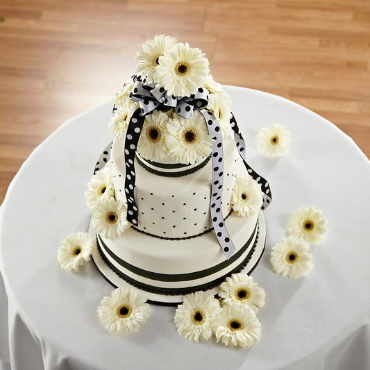 Simple Sophistication Cake Décor – AMELIA'S FLOWERS, Naples FL