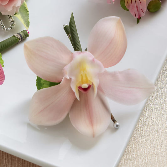 Pink Cymbidium Boutonniere – AMELIA'S FLOWERS, Naples FL