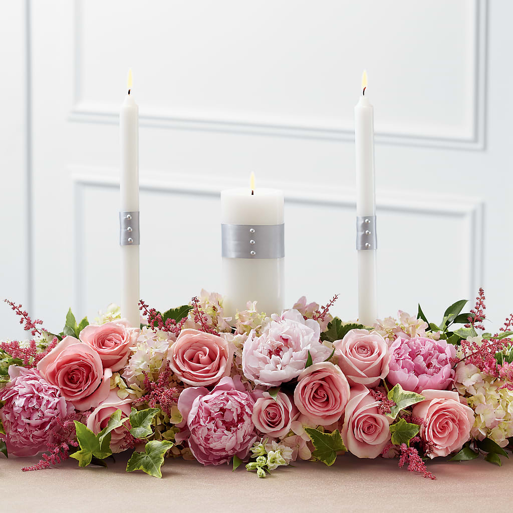 Worldwide Romance Unity Candle Arrangement – AMELIA'S FLOWERS, Naples FL