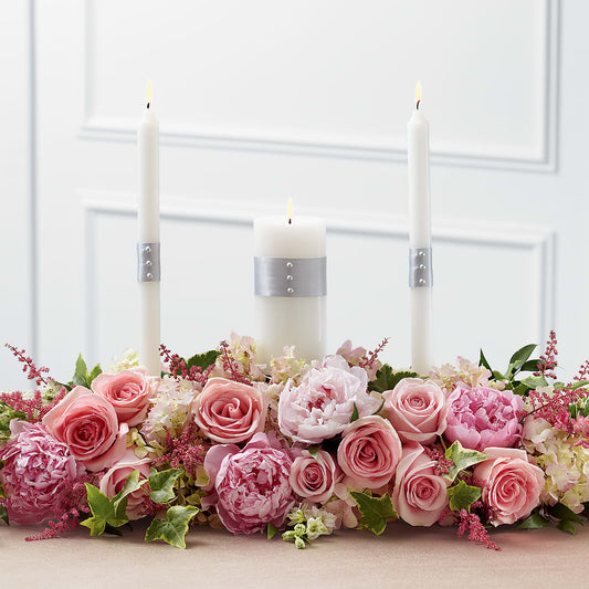 Worldwide Romance Unity Candle Arrangement – AMELIA'S FLOWERS, Naples FL