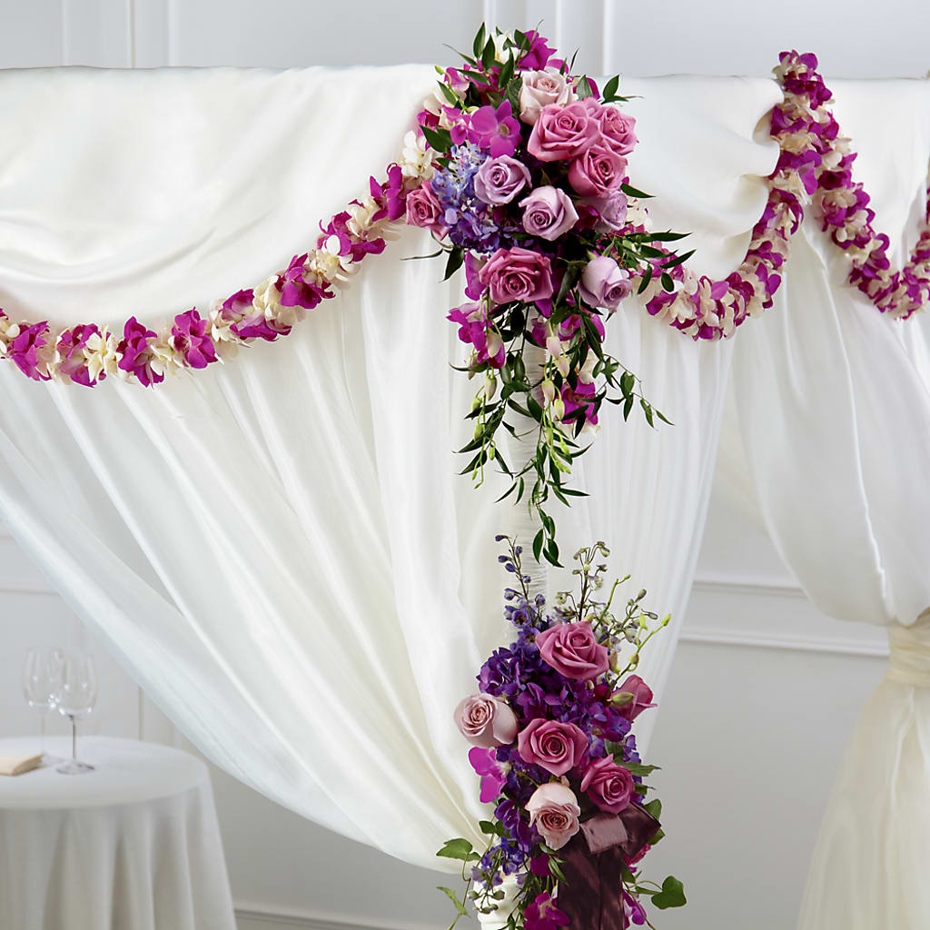 Color & Light Chuppah Decor – AMELIA'S FLOWERS, Naples FL