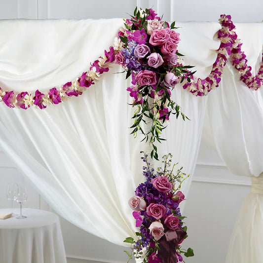 Color & Light Chuppah Decor – AMELIA'S FLOWERS, Naples FL